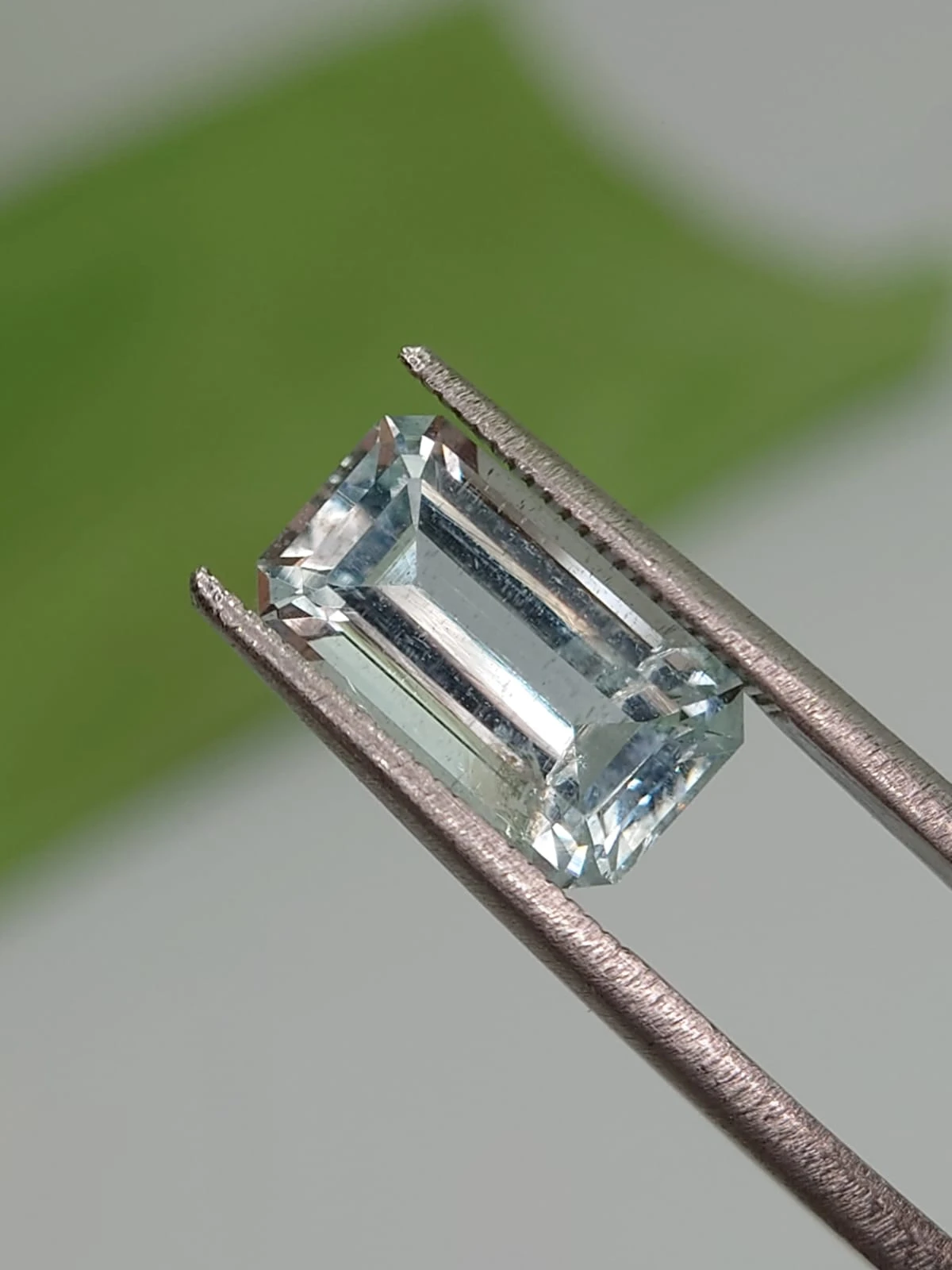 3ct Natural Aquamarine in Emerald Cut from Nigeria — view 2